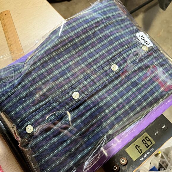 J Crew Shirt Mens Large Shirtings Tailored Fit Plaid Washed Business Casual‎ - Picture 9 of 9